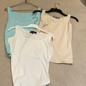 Bundle of Laura and Talbots Light Blue Pima Cotton Women's Tank Top 👵MT